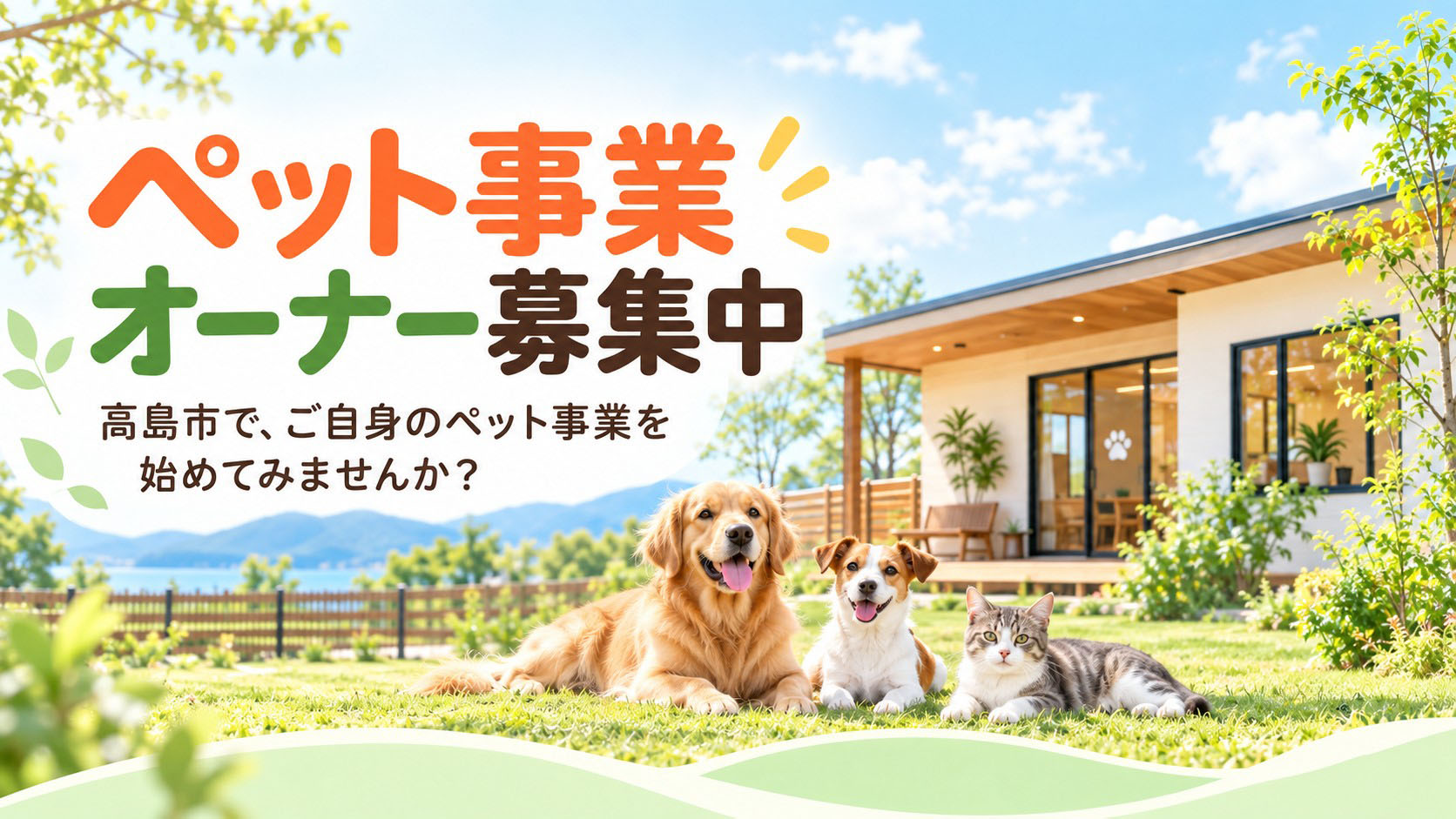 高島市 ペット事業オーナー募集